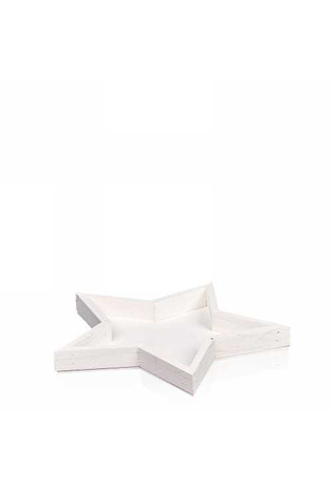Wijn Ster Plateau Wit 1 Fles 24x24x2cm 10stuks