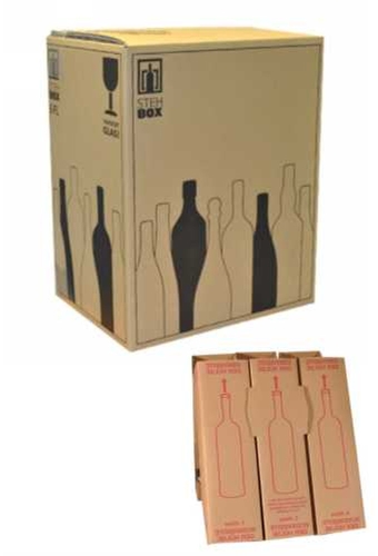 Wijn Verzendverpakking 6 fles 31.4x23.3x38cm Met inlay 15stuks