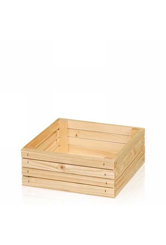 Wijn Vierkant Plateau Naturel 1 Fles 21x21x8cm 10stuks