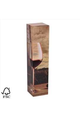 Wijndoos 1 fles Kurk 8.7x8.7x36cm FSC® 50stuks