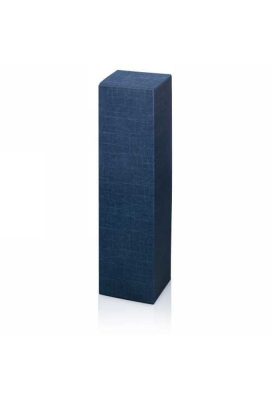 Wijndoos 1 fles Relief Blauw 9x9x35.5cm 50stuks
