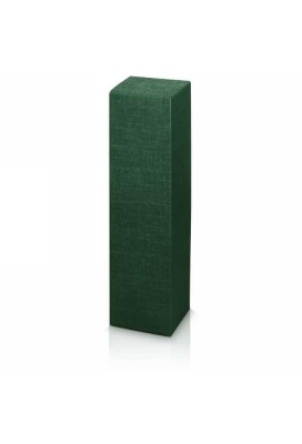 Wijndoos 1 fles Relief Groen 9x9x35.5cm 50stuks