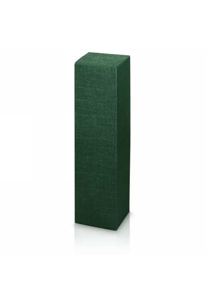 Wijndoos 1 fles Relief Groen 9x9x35.5cm 50stuks