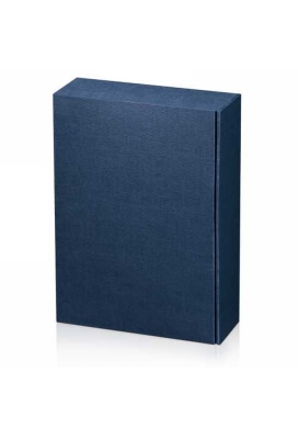 Wijndoos 3 fles Relief Blauw 36x25x9cm 25stuks
