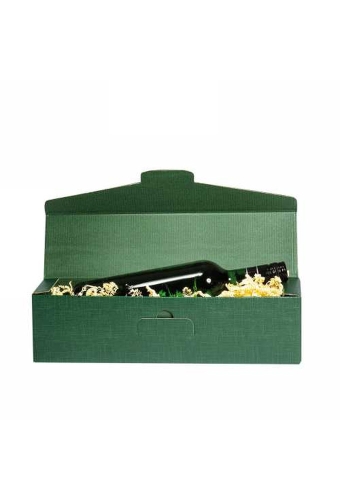 Wijndoos Groen 38x9.5x9cm 1fles Liggend 50 stuks
