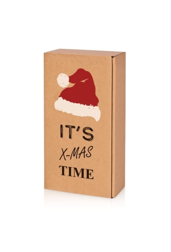 Wijndoos It's Xmas Time 36x18x9cm 2fles 25stuks