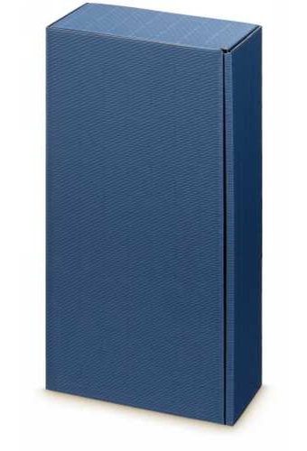Wijndoos Modern Blauw 36x18x9cm 2fles 25stuks