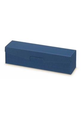 Wijndoos Modern Blauw 38x9x9cm 1fles Liggend 50stuks