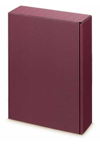 Wijndoos Modern Bordeaux 36x25x9cm 3 fles 25stuks
