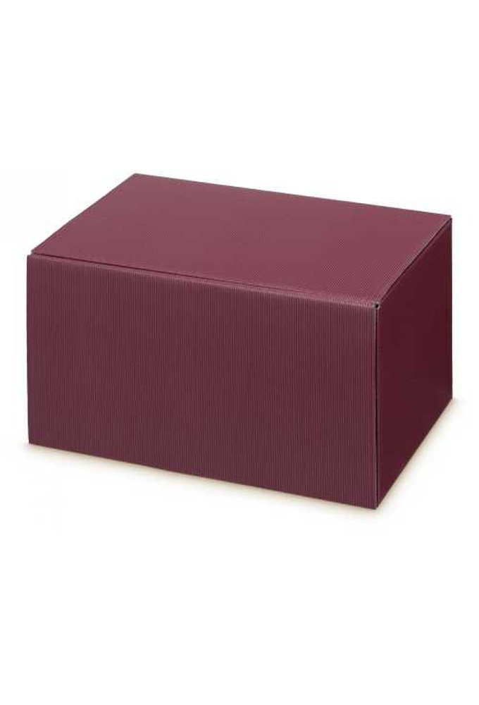 Wijndoos Modern Bordeaux 38x25x19cm 6 flessen 10 stuks