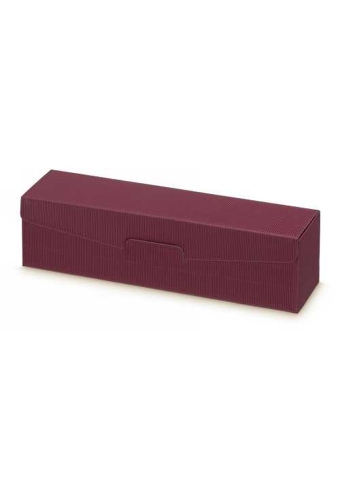 Wijndoos Modern Bordeaux 38x9x9cm 1fles Liggend 50stuks
