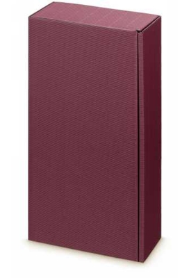 Wijndoos Modern Bordeaux Rood 36x18x9cm 2 fles 25stuks