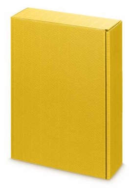 Wijndoos Modern Geel 36x25x9cm 3 fles 25stuks