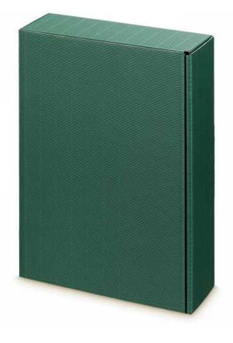 Wijndoos Modern Groen 36x25x9cm 3 fles 25stuks