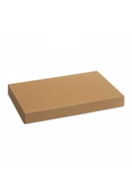 Wijndoos Modern Naturel Rib 38x25x9cm 3 fles 25stuks