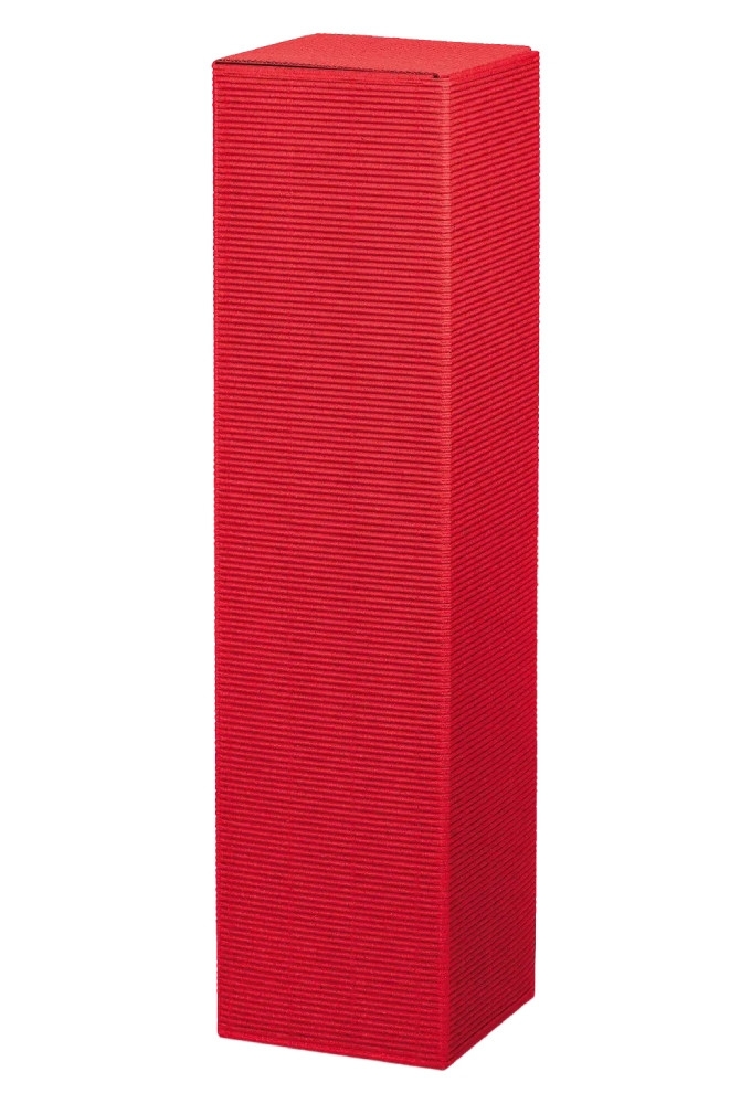 Wijndoos Modern Rood 35.5x9x9cm 1fles Staand 50stuks
