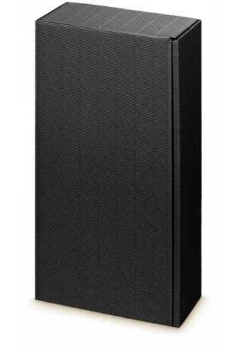 Wijndoos Modern Zwart 36x18x9cm 2 fles 25stuks