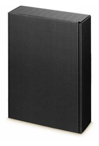 Wijndoos Modern Zwart 36x25x9cm 3 fles 25stuks