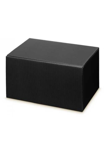 Wijndoos Modern Zwart 38x25x19cm 6 flessen 10 stuks