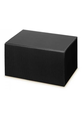Wijndoos Modern Zwart 38x25x19cm 6 flessen 10 stuks