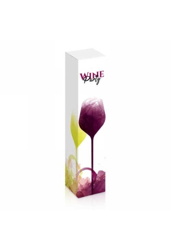 Wijndoos Wine Party 1 Fles 7.7x7.7x36cm 50stuks