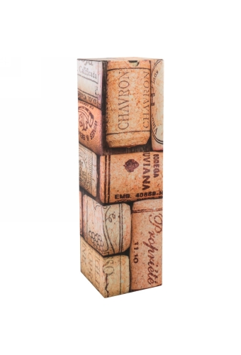 Wijndozen 1-Fles Kurk 9.5x9.5x33cm 10stuks