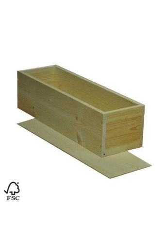 Wijnkist 1 Fles Nietdekselkistje & Deksel 34X9.5X9.5cm 10stuks