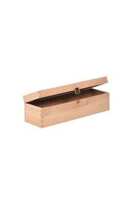 Wijnkist 1 Fles Scharnierkistje 33.5x9.5x10.1cm 20stuks