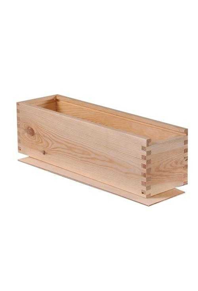 Wijnkist 1 Fles Schuifdeksel Extra Lang 36X8.5X8.5cm 10stuks