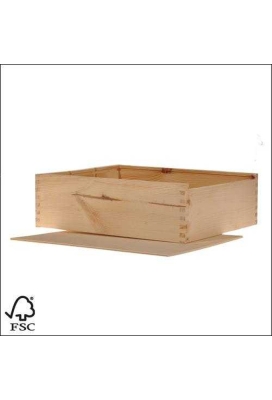 Wijnkist 3 Fles Schuifdeksel 34x27.7x9cm 10stuks
