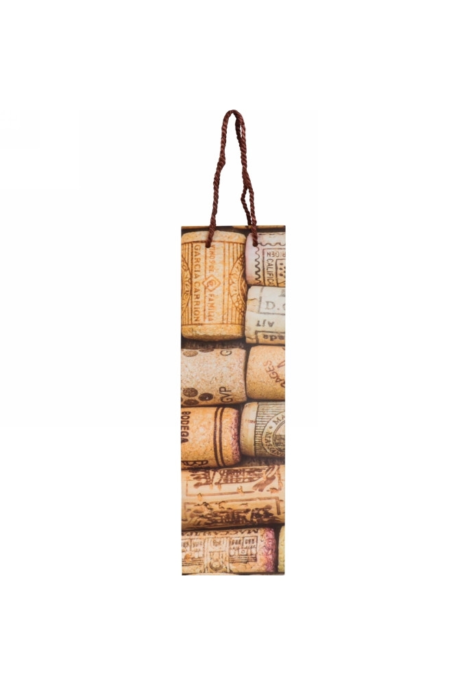 Wijntasjes 1fles Kurk10x9x38m 10stuks