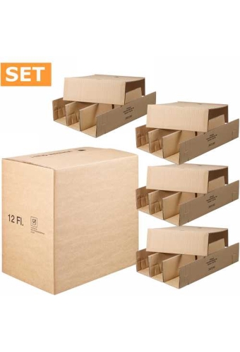 Wijnverzenddoos 12-fl & Interieur 40x28x41cm 15stuks