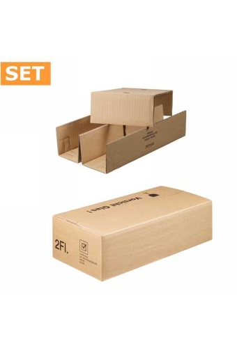 Wijnverzenddoos 2-fl & Interieur 40x20x11cm 25stuks