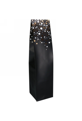 Wijnzak 1-Fles Spot on Black 9.5x9.5x41cm 25stuks