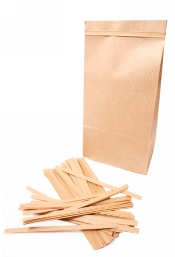 Wikkelstrips 18cm Bruin Kraft 1000stuks