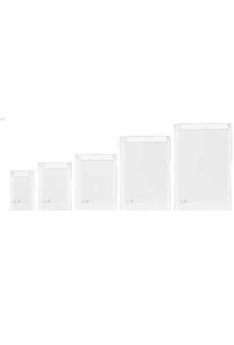 Zijdevloei - Vloeipapier Witte Zakjes 30x40x4cm Met Plakstrip 250stuks
