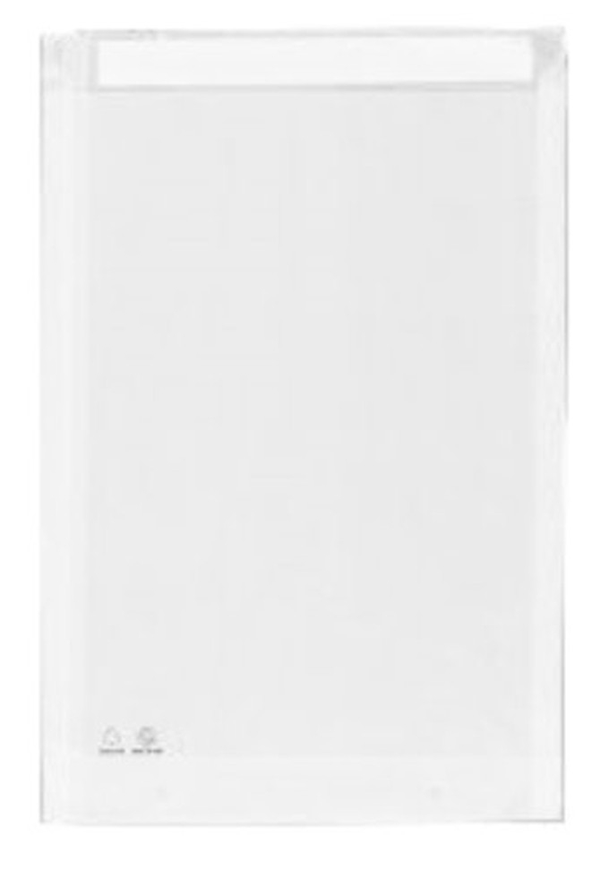 Zijdevloei - Vloeipapier Witte Zakjes 35x50x4cm Met Plakstrip 160stuks