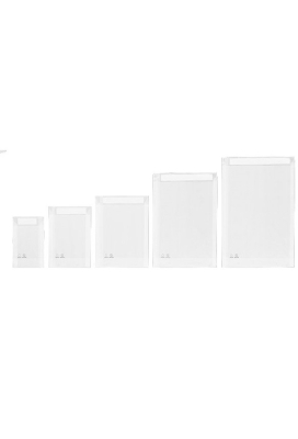 Zijdevloei - Vloeipapier Witte Zakjes 35x50x4cm Met Plakstrip 250stuks
