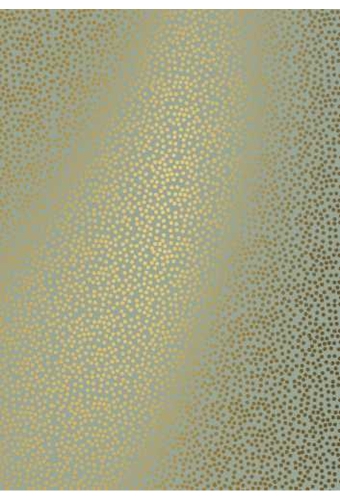 kadopapier Coated minidots licht groen goud 70cm x 200meter