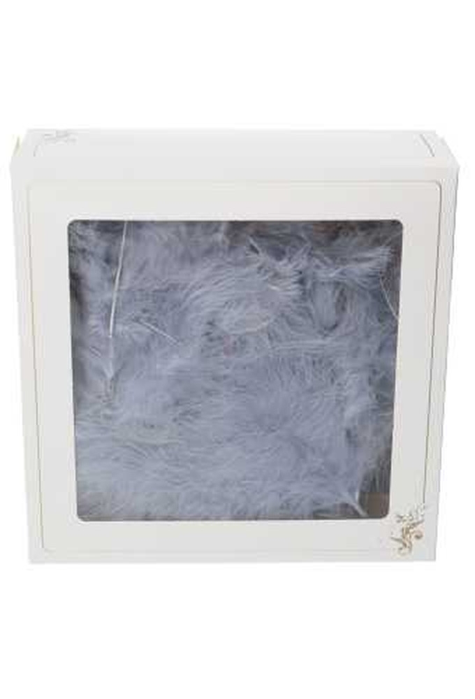 AKTIE Luxe Decoratie Veren 40 gram Grijs
