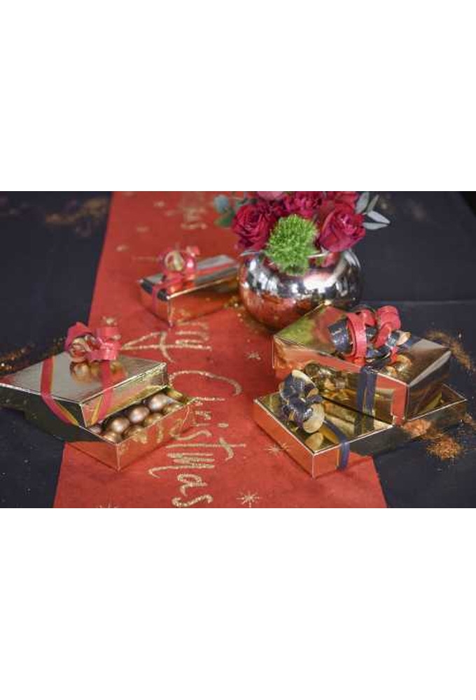 Geschenkdoosjes Zilver Glans Monte Carlo 18x10x3cm 25stuks op is op