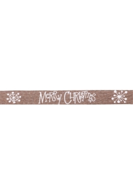 Kadolint Canvas Merry Christmas Bruin & Wit 25mm x 20meter