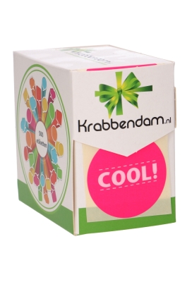 Etiketten Everyday COOL Fluor Pink 4.7cm 500stuks op is op