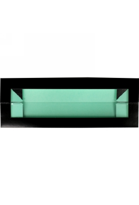 Macarondoosjes Venster Zwart & Mint Groen 26x4.7x4.7cm 25stuks