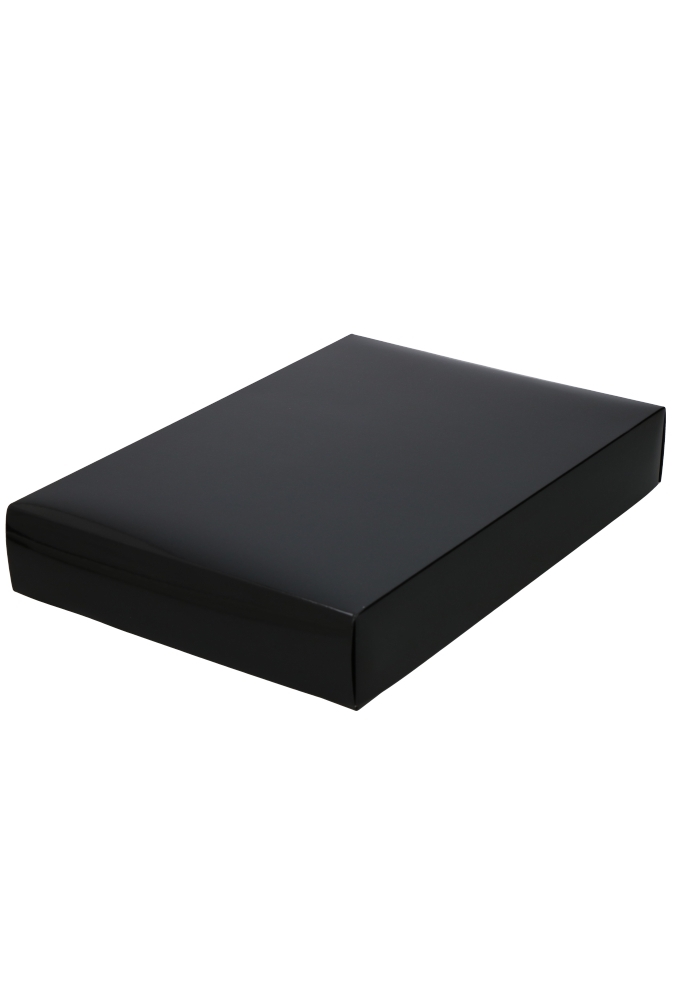 Geschenkdoos & Deksel Gaby Zwart Blinkend 37x26x6cm 50stuks