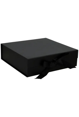 Luxueuze Magneetdozen Diamond & Satijn Zwart Mat 28.5x29x8.7cm 12stuks