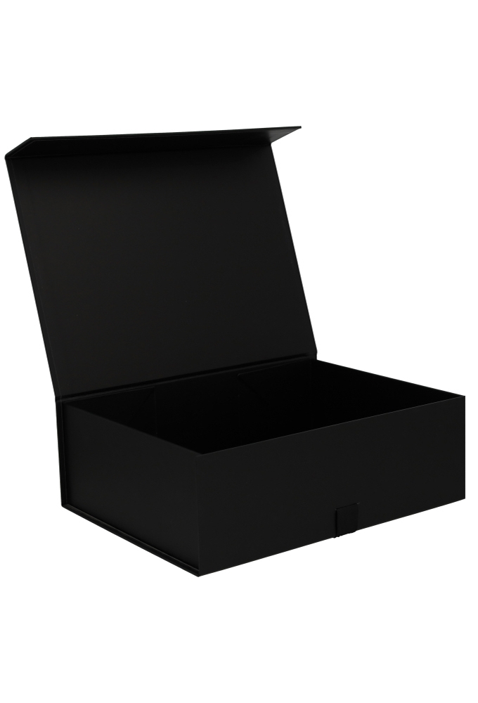 Luxueuze Magneetdozen Diamond & Satijn Zwart Mat 31.5x23.5x10.5cm 12st