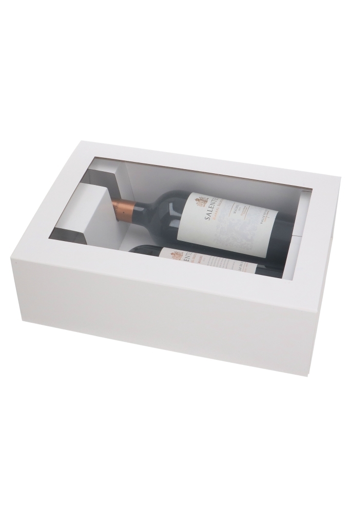 Wijn Magneetdozen New York FSC® Wit Mat & Venster 33x22x10cm 25 stuks