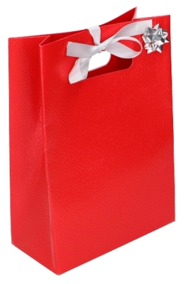 Kadotasje Luigi Karton Rood Met Relief 16x8x23cm 10stuks