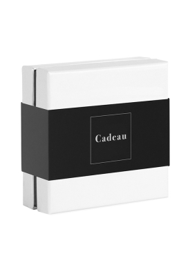 Kadobon & Kadodoosje Wit & Sleeve Cadeau 12.5x12.5x4.5cm 5stuks